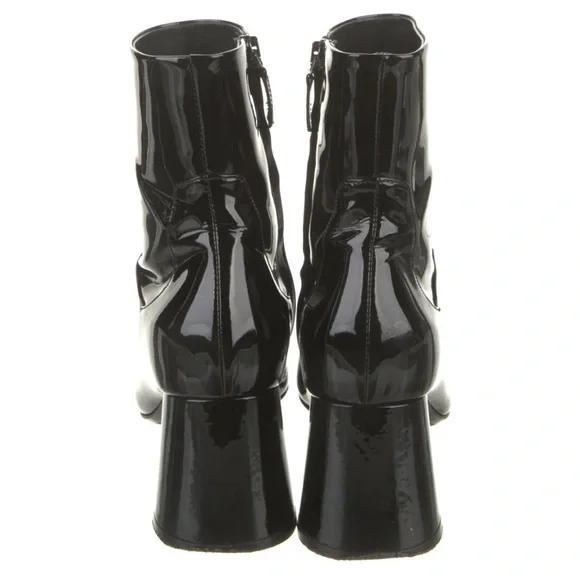 Khaite Wythe Black Patent Leather Ankle Boots 41- Never worn NWT - Picture 4 of 5